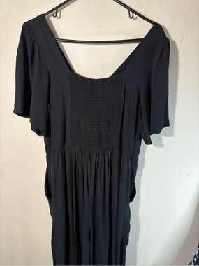 Old Navy Black Maxi Dress with Smocked BodiceJumpsuit